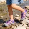 DREAM PAIRS Boys Girls Closed-Toe Outdoor Summer Sport Sandals for Toddler/Little/Big Kid(Purple/Light/Purple)