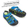 DREAM PAIRS Boys Girls Closed-Toe Outdoor Summer Sport Sandals for Toddler/Little/Big Kid(Royal/Blue/Green)
