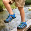 DREAM PAIRS Boys Girls Closed-Toe Outdoor Summer Sport Sandals for Toddler/Little/Big Kid(Royal/Blue/Green)