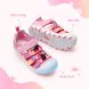 DREAM PAIRS Boys Girls Outdoor Athletic Sport Sandals Summer Hiking Beach Casual Closed Toe Rainbow Multicolor for Toddler/Little/Big Kids(Pink/Rainbow)