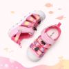 DREAM PAIRS Boys Girls Outdoor Athletic Sport Sandals Summer Hiking Beach Casual Closed Toe Rainbow Multicolor for Toddler/Little/Big Kids(Pink/Rainbow)