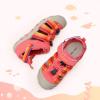 DREAM PAIRS Boys Girls Outdoor Athletic Sport Sandals Summer Hiking Beach Casual Closed Toe Rainbow Multicolor for Toddler/Little/Big Kids(Red/Rainbow)