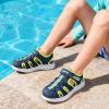 DREAM PAIRS Toddler Boys Girls Sport Sandals Cute Breathable Lightweight Outdoor Play Casual Closed Toe Hook and Loop for Toddlers/Little/Big Kids(Navy)