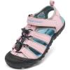 DREAM PAIRS Boys Girls Closed-Toe Outdoor Summer Sport Sandals for Toddler/Little/Big Kid(Pink)