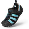 DREAM PAIRS Boys Girls Outdoor Athletic Sport Sandals Summer Hiking Beach Casual Closed Toe Rainbow Multicolor for Toddler/Little/Big Kids(Black/Blue)