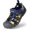 DREAM PAIRS Boys Girls Outdoor Athletic Sport Sandals Summer Hiking Beach Casual Closed Toe Rainbow Multicolor for Toddler/Little/Big Kids(Dark Blue/Camo)