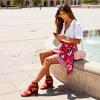 DREAM PAIRS Women’s Elastic Ankle Strap Low Wedge Sandals Comfortable Dressy Heels for Summer Formal and Special Occasions(Red)