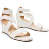 DREAM PAIRS Women’s Elastic Ankle Strap Low Wedge Sandals Comfortable Dressy Heels for Summer Formal and Special Occasions(White)