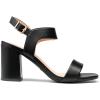 DREAM PAIRS Women’s High Chunky Heels Square Toe Block Ankle Strap 3 inch Comfortable Heeled Sandals For Formal Wedding Party Dress(Black)