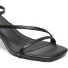 DREAM PAIRS Women’s Low Kitten Heels Strappy Open Square Toe Ankle Strap Sexy Fashion Comfort Dress Shoes Party Heeled Sandals(Black)