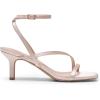 DREAM PAIRS Women’s Low Kitten Heels Strappy Open Square Toe Ankle Strap Sexy Fashion Comfort Dress Shoes Party Heeled Sandals(Champagne)