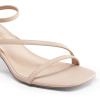 DREAM PAIRS Women’s Low Kitten Heels Strappy Open Square Toe Ankle Strap Sexy Fashion Comfort Dress Shoes Party Heeled Sandals(Nude)
