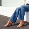 DREAM PAIRS Women’s Low Kitten Heels Strappy Open Square Toe Ankle Strap Sexy Fashion Comfort Dress Shoes Party Heeled Sandals(Nude-nubuck)