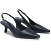 DREAM PAIRS Women’s Slingback Kitten Heels – 2.36 Inch Low Heel Pointed Toe Pumps, Comfortable Closed Toe Dress Shoes for Office Work, Classic Holiday Heels(Navy)