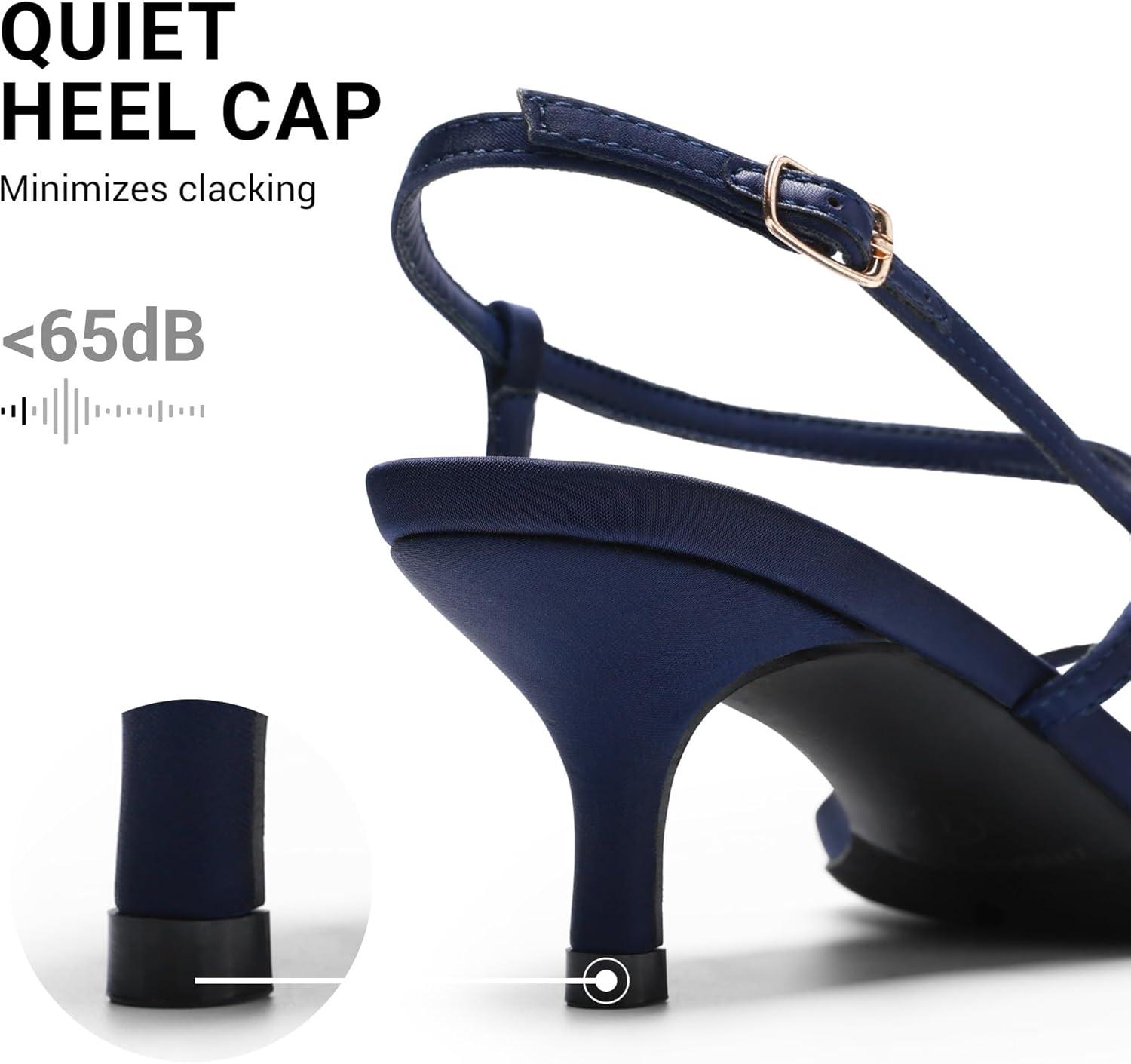image:imageDREAM PAIRS Womens Low Kitten Heels Square Open Toe Ankle Strap Party Wedding Dressy 216 Inch 2026SS Sandals Shoes With Quiet Heel CapNavy
