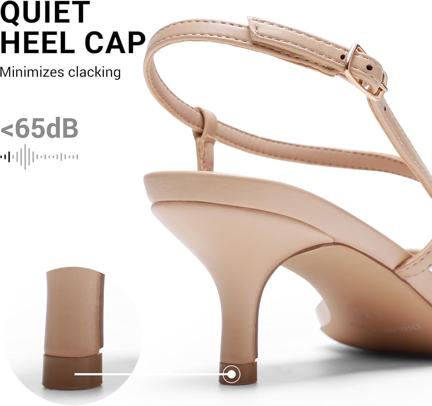 image:imageDREAM PAIRS Womens Low Kitten Heels Square Open Toe Ankle Strap Party Wedding Dressy 216 Inch 2026SS Sandals Shoes With Quiet Heel CapNude