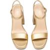DREAM PAIRS Heels for Women Block Chunky Platform High Heels Open Toe Fashion Wedding Party Evening Prom Dance Ankle Strap Dress Pump Sandals Shoes(Gold)