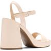 DREAM PAIRS Heels for Women Block Chunky Platform High Heels Open Toe Fashion Wedding Party Evening Prom Dance Ankle Strap Dress Pump Sandals Shoes(Nude)