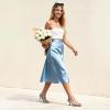 DREAM PAIRS Women’s Bow Heels -Kitten Heels for Women, Square Toe Strappy Heeled Sandals, Elegant Wedding & Bridal Bownots Sandals for Formal & Special Occasions(Blue)