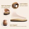 DREAM PAIRS Women’s Comfortable Cork Sandals Suede Leather Insole Slides Arch Support Walking Sandals(Brown)