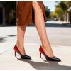 DREAM PAIRS Women’s High Heels Pump Closed Pointed Toe Slip On Stiletto Dress Shoes Fashion Wedding Bridal Work Office Comfortable Pumps Shoes(Black/Red)