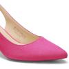 DREAM PAIRS Women’s Kitten Heels Slingback Closed Pointed Toe Low Pumps Shoes Women Party Wedding Sexy Casual Dress Shoes(Hot Pink)