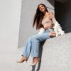 DREAM PAIRS Women’s Kitten Heels Slingback Closed Pointed Toe Low Pumps Shoes Women Party Wedding Sexy Casual Dress Shoes(Nude)