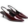 DREAM PAIRS Women’s Kitten Heels Slingback Low Closed Toe Comfortable Pumps Pointed Toe Wedding Party Elegant Dress Shoes(Burgundy)