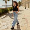 DREAM PAIRS Women’s Platform Water Sandals Adjustable Lightweight Waterproof Summer Beach Wedge Chunky Sandals(All Black)