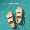 DREAM PAIRS Women’s Platform Water Sandals Adjustable Lightweight Waterproof Summer Beach Wedge Chunky Sandals(Sand)