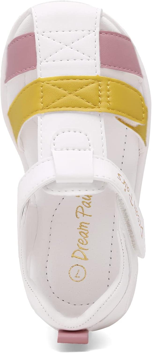 image:imageDREAM PAIRS Toddler Boys Girls Sandals ClosedToe Summer Dress Sandals ShoesYellowPink