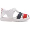 DREAM PAIRS Toddler Boys Girls Sandals Closed-Toe Summer Dress Sandals Shoes(Red/Blue)