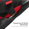 DREAM PAIRS Boys Girls Basketball Shoes Little Kid Big Kid Non-Slip Sport Athletic Sneakers Boys Comfortable Durable School Training Shoes(Black/Red)