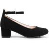 DREAM PAIRS Girls Dress Shoes Chunky High Heels Ankle Strap Party Wedding Princess Pump for Little Big Kid(Black)