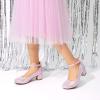 DREAM PAIRS Girls Dress Shoes Chunky High Heels Ankle Strap Party Wedding Princess Pump for Little Big Kid(Pink)