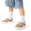 DREAM PAIRS Kids Toddler Sneakers Boys Girls Canvas with Cartoon Dual Hook and Loops for School Walking(Brown/Dinosaur)