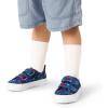 DREAM PAIRS Kids Toddler Sneakers Boys Girls Canvas with Cartoon Dual Hook and Loops for School Walking(Navy/Star)