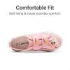 DREAM PAIRS Kids Toddler Sneakers Boys Girls Canvas with Cartoon Dual Hook and Loops for School Walking(Pink)