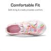 DREAM PAIRS Kids Toddler Sneakers Boys Girls Canvas with Cartoon Dual Hook and Loops for School Walking(Rainbow)