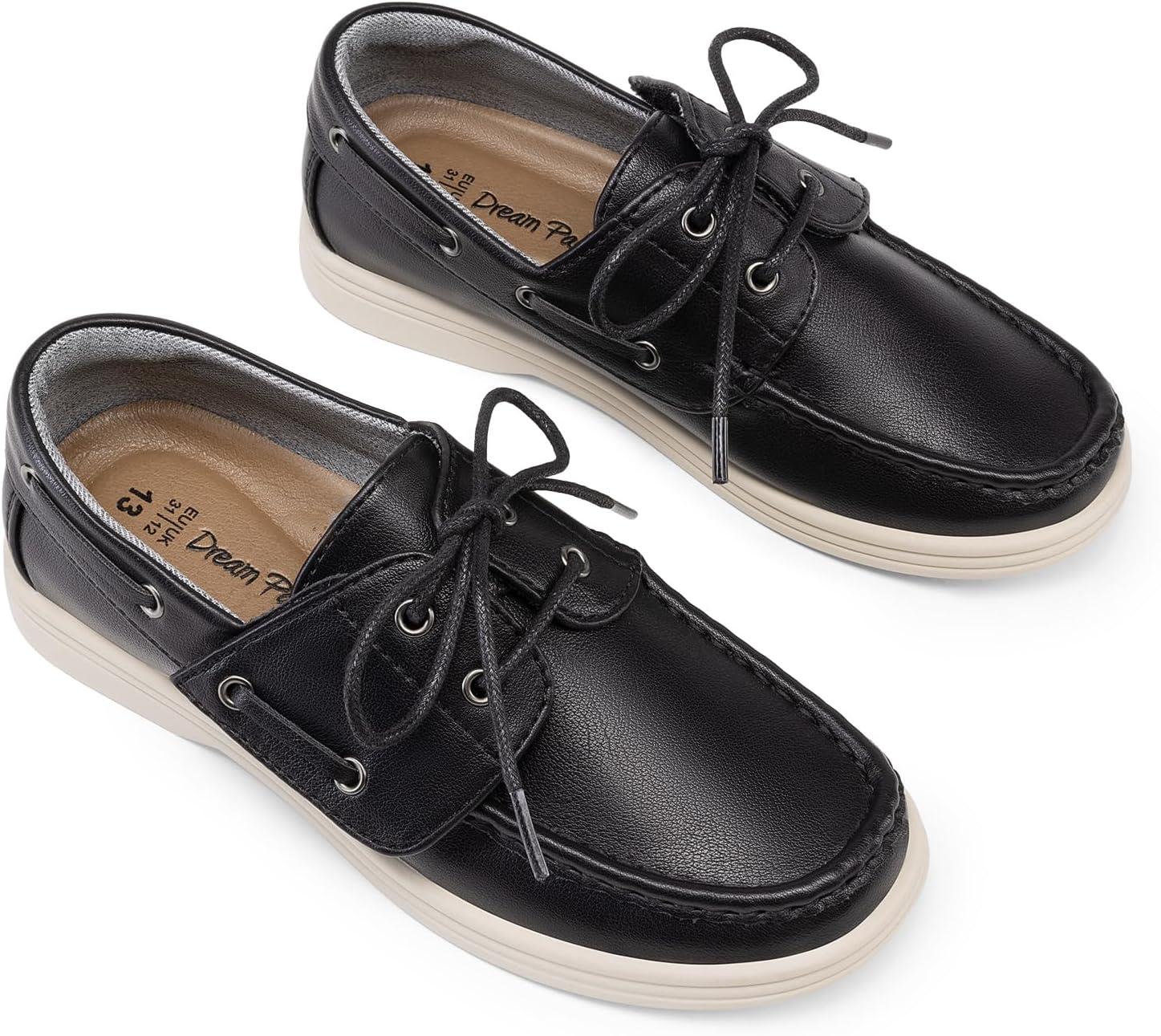 image:imageDREAM PAIRS Boys Dress Shoes Boat Shoes Slip on Loafers Casual School Shoes ToddlerLittle KidBig KidBlack