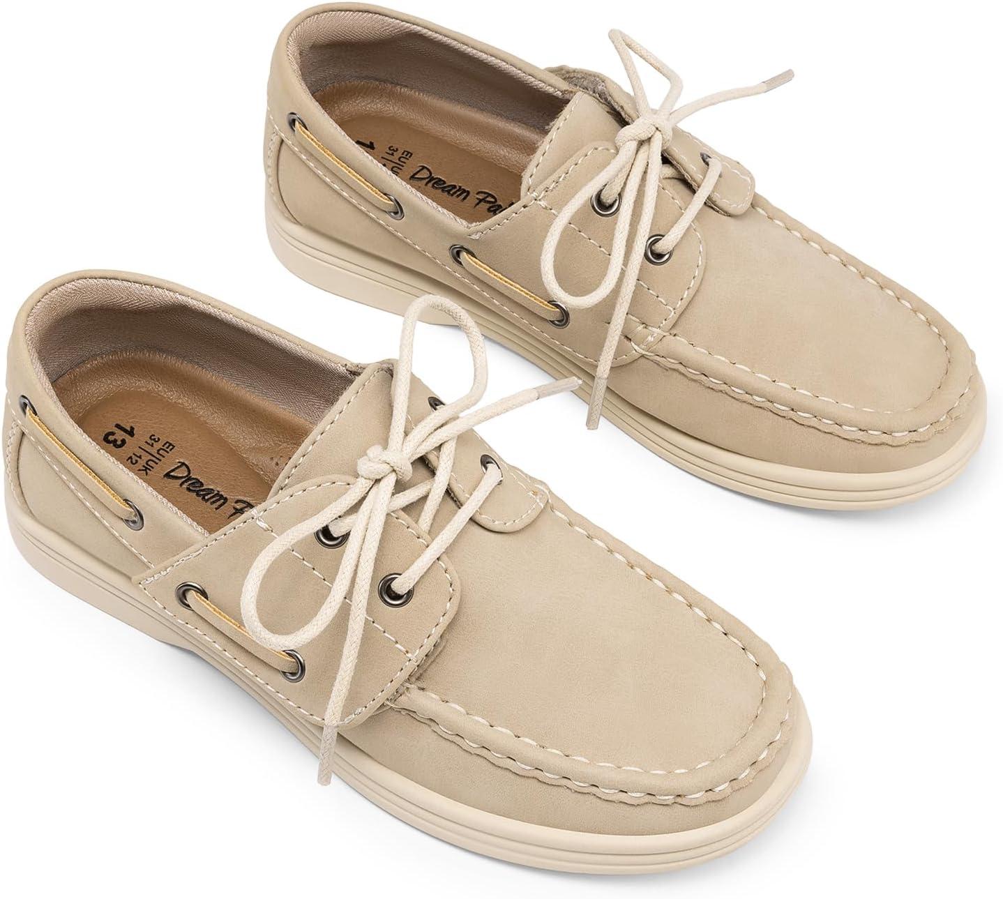 image:imageDREAM PAIRS Boys Dress Shoes Boat Shoes Slip on Loafers Casual School Shoes ToddlerLittle KidBig KidKhaki