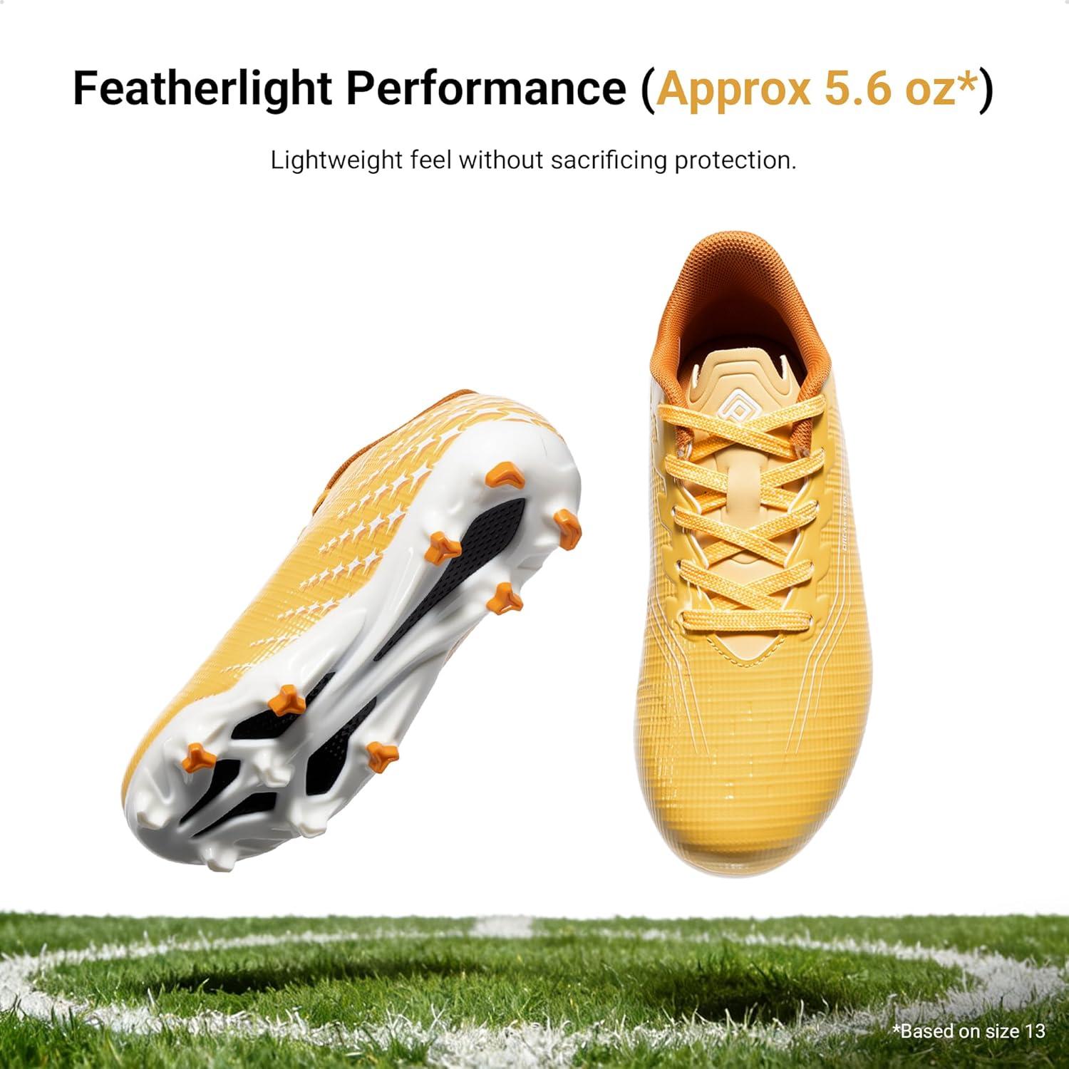 image:imageDREAM PAIRS Boys Girls FG AG Soccer Cleats HighSpeed AntiTwist Lightweight Football ShoesYellow