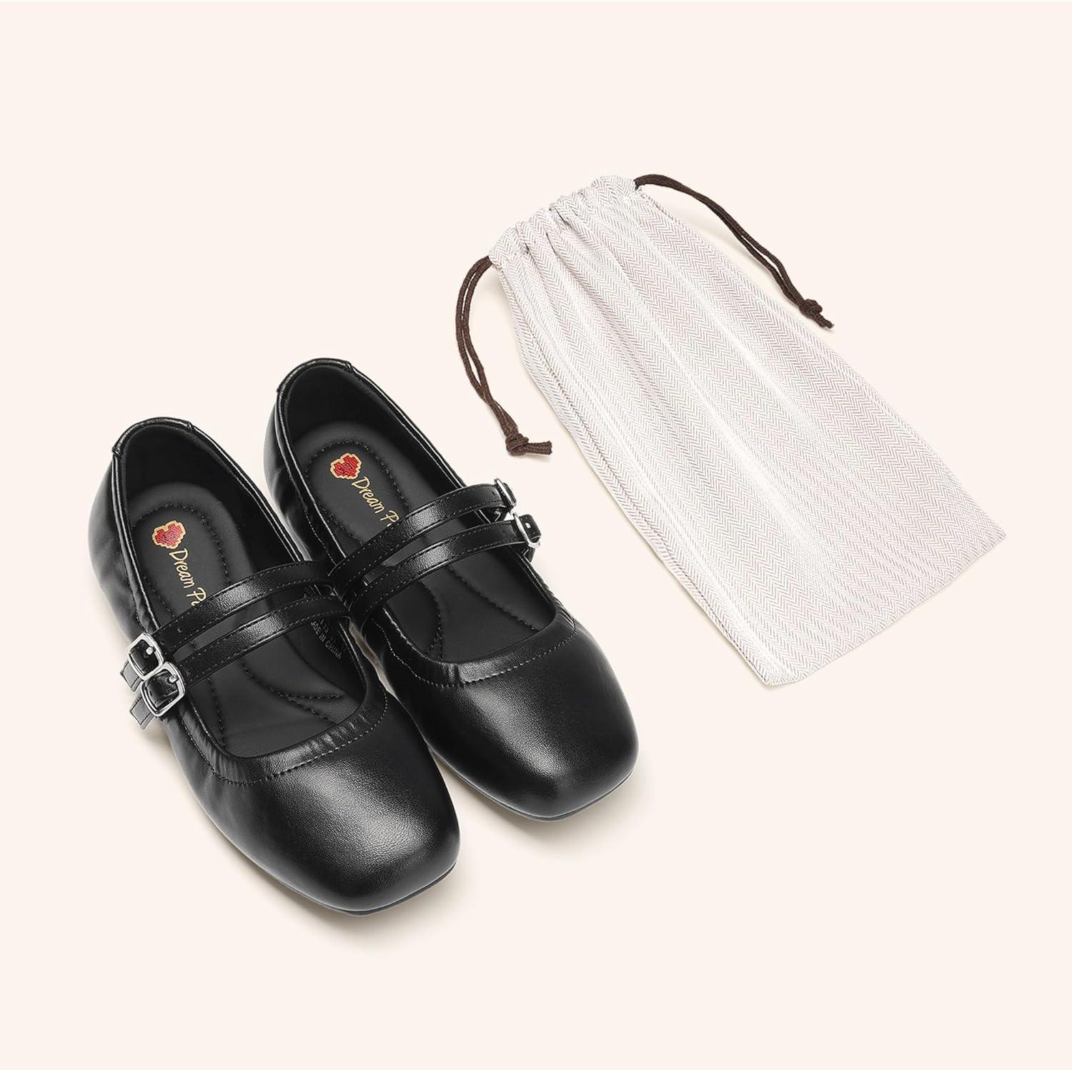 image:imageDREAM PAIRS Girls Dress Shoes Slip on Ballerina Flats Mary Jane Ballet Shoes for WeddingPartyBlack