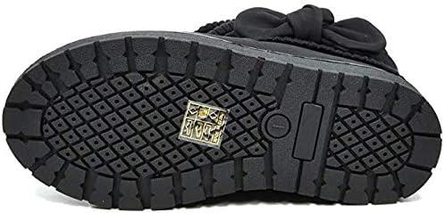 image:imageDREAM PAIRS Girls Winter Snow Boots Faux Fur Lined Mid Calf ShoesBlack