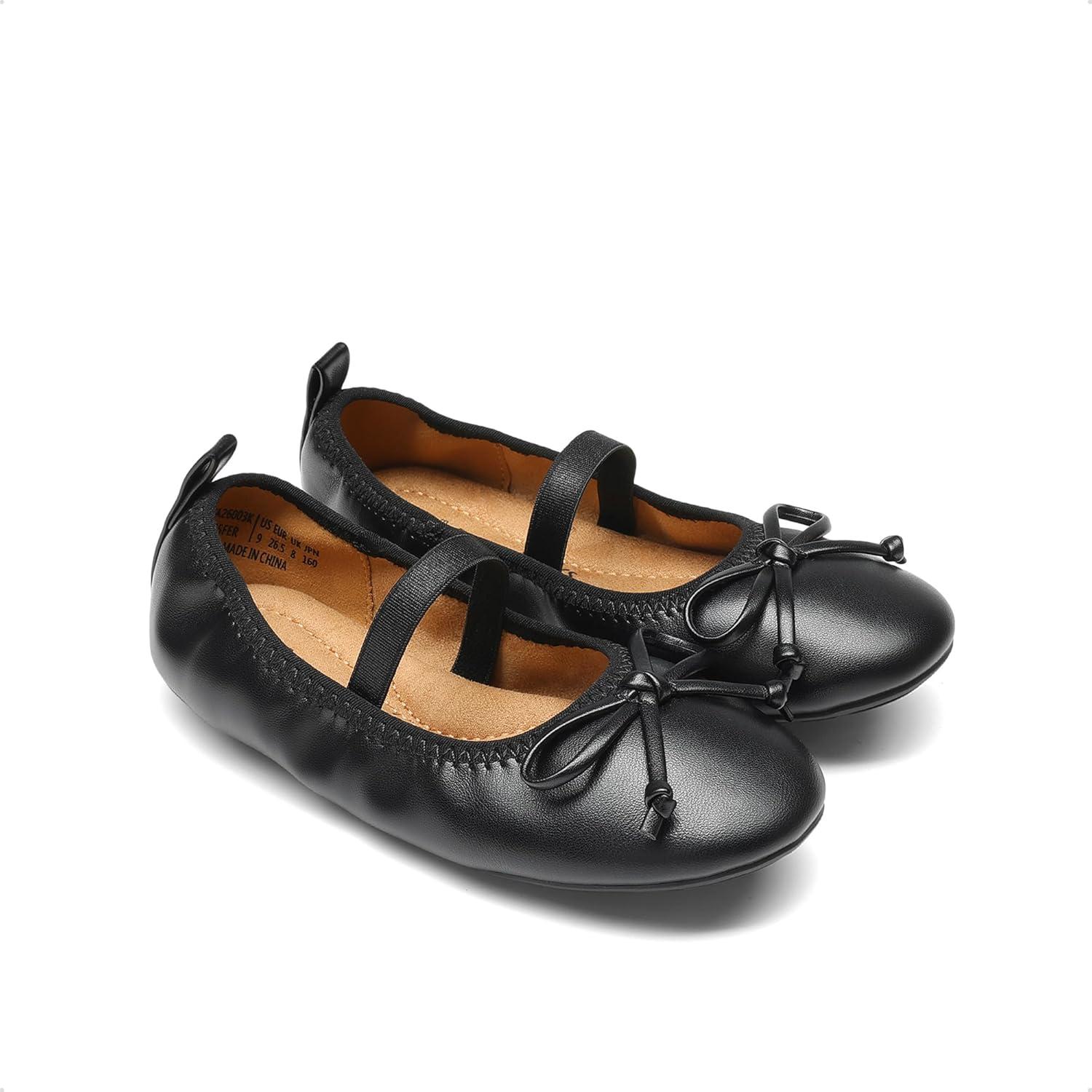 image:imageDREAM PAIRS Little Girls Toddler Ballet Flats Dress Shoes Mary Janes ShoesBlack