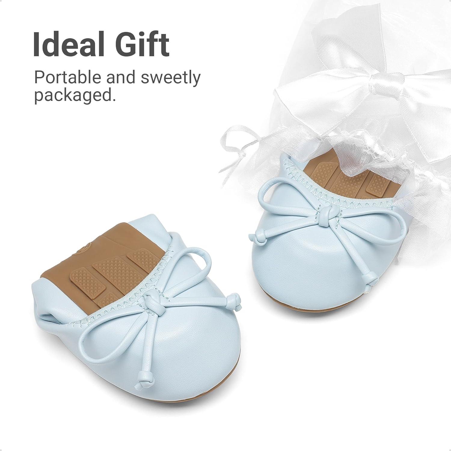 image:imageDREAM PAIRS Little Girls Toddler Ballet Flats Dress Shoes Mary Janes ShoesLight Blue