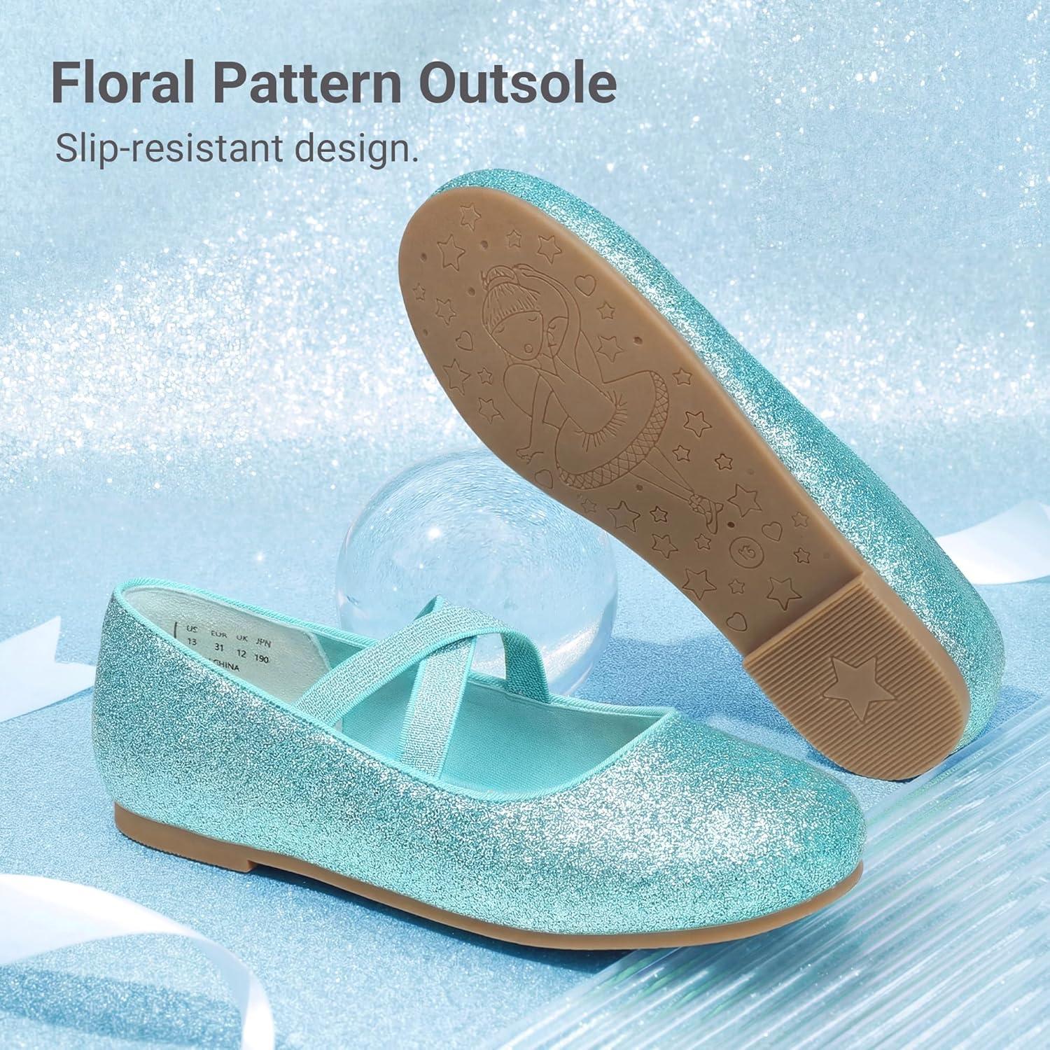 image:imageDream Pairs Girls Ballerina Dress Shoes Mary Jane FlatsBlue