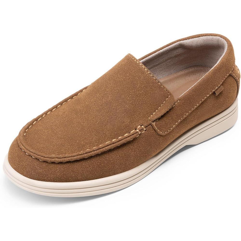 image:imageDREAM PAIRS Boys Dress Shoes SlipOn Loafers Casual Flat Shoes ToddlerLittle KidBig KidCamel