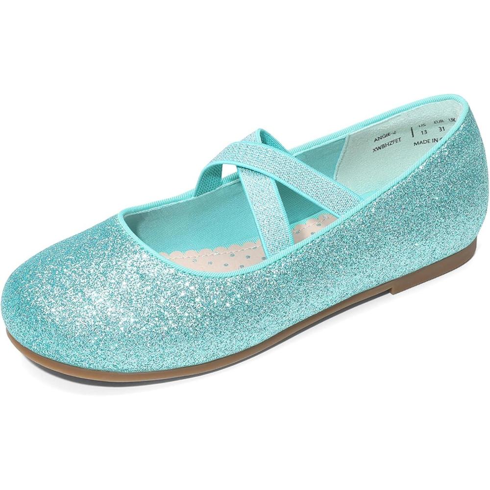 image:imageDream Pairs Girls Ballerina Dress Shoes Mary Jane FlatsBlue