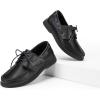DREAM PAIRS Boys Dress Shoes Boat Shoes Slip on Loafers Casual School Shoes (Toddler/Little Kid/Big Kid)(All Black)